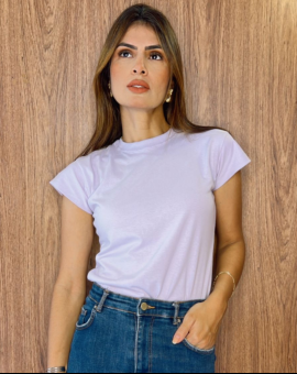 T-Shirt Branca Básica em Algodão 100%