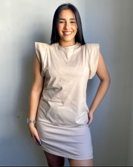 Vestido Curto Básico Branco Algodão 100%