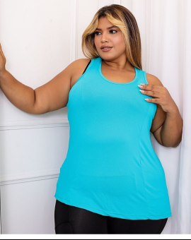Blusa Plus Size para Treino Tipo Regata