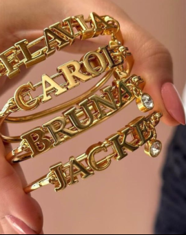 Bracelete Pulseira com Nome Personalizado