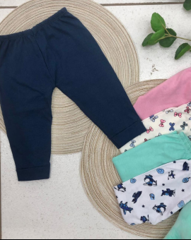 Calça Infantil de Moleton com Elástico