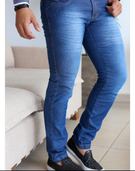 Calça Jeans Skinny Masculina com Elastano