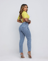 Calça Mon Jeans Feminina com Cintura Alta Atacado na Rua 44 Goiânia