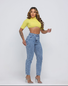 Calça Mon Jeans Feminina com Cintura Alta