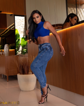 Calça Skinny Jeans Feminina com Bolsos Atacado na Rua 44 Goiânia