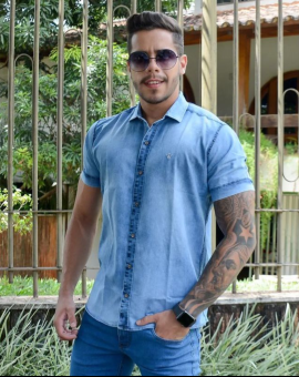 Camisa Esporte Fino Masculina Manga Curta