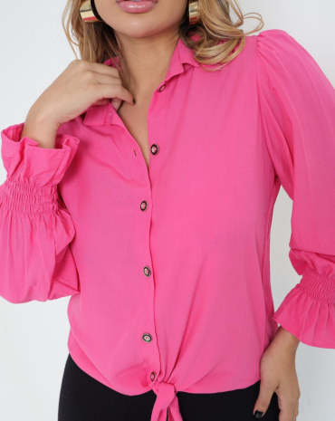 camisa-feminina-rosa-com-punho-e-amarracao-atacado-rua-44-goiania 