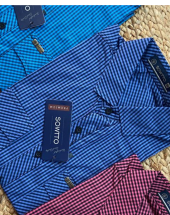 Camisa Masculina Mini Xadrez Social Atacado na Rua 44 Goiânia