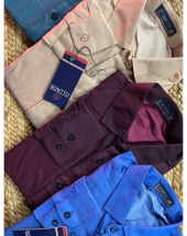 Camisa Masculina Tencel Manga Longa Bege Atacado na Rua 44 Goiânia