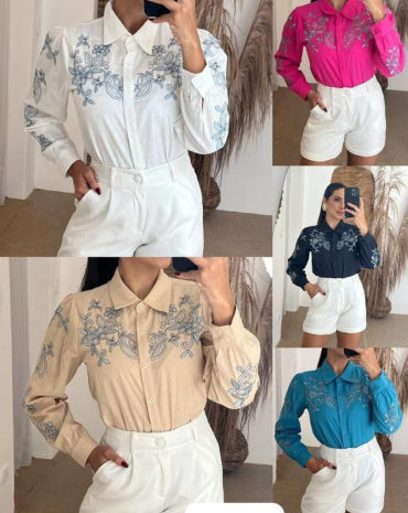 camisa-social-feminina-no-laise-com-botoes-atacado-rua-44-goiania 