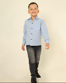 Camisa Social Infantil para Menino Manga Longa