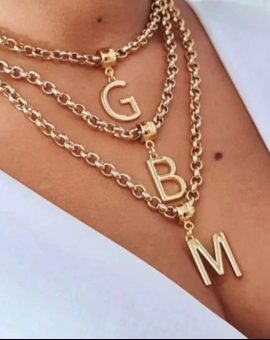 Colar Personalizado com Letra Inicial