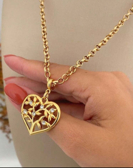 Colar Semijoia Árvore da Vida