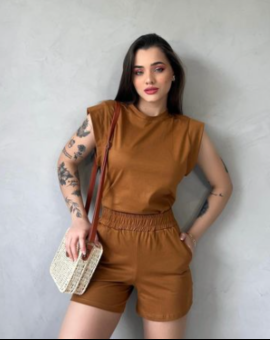 Conjunto Feminino de Algodão Básico