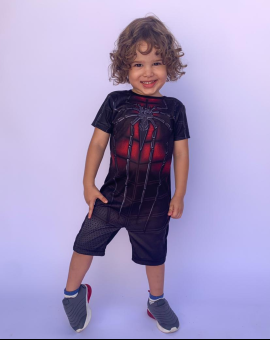 Conjunto Homem Aranha de Menino Short e Camiseta