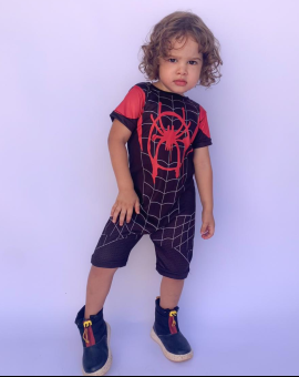 Conjunto Infantil Homem Aranha Short e Camiseta