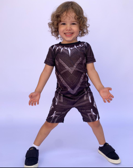 Fantasia Infantil Pantera Negra para Menino