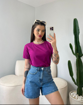 T-Shirt de Algodão 100% Fio 30