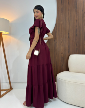 Vestido Longo de Festa 3 Marias Liso Atacado na Rua 44 Goiânia