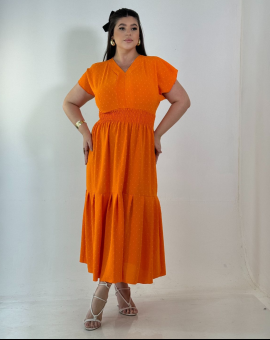Vestido Midi 3 Marias Moda Evangélica Liso