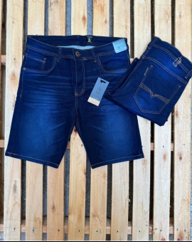 Bermuda Jeans Masculina Lavagem Escura