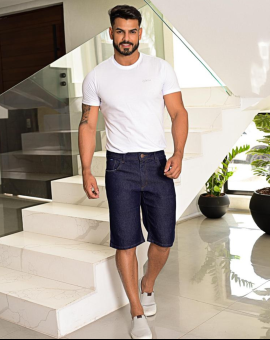 Bermuda Masculina Lavagem Escura