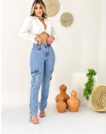 calca-cargo-jeans-cintura-alta-sky-clean-atacado-rua-44-goiania 