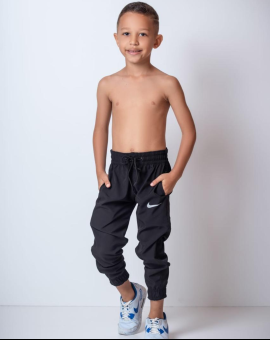 Calça Infantil Moletom Nike Preta