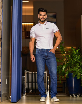 Calça Jeans Masculina Básica Escura