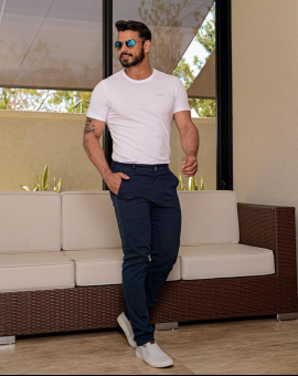 Calça Masculina Esporte Fino Azul