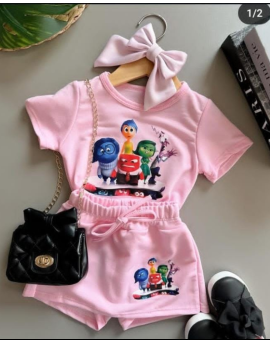 Conjunto Divertidamente Menina Short e Blusa