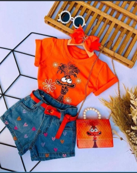 Conjunto Infantil Divertidamente para Meninas