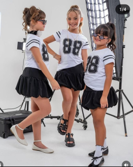 Conjunto Infantil Líderes de Torcida para Menina