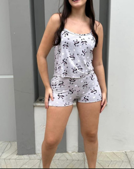 Conjunto Babydoll Estampado Feminino