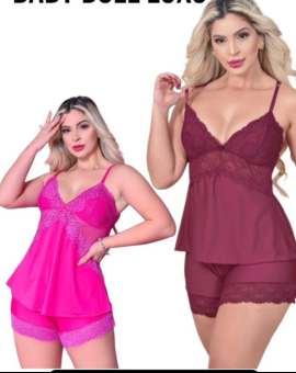 Baby Doll de Alcinha com Renda Confortável