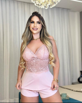 Baby Doll de Renda Sexy Feminino