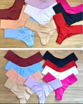 Calcinha Fio Duplo Microfibra Confortável