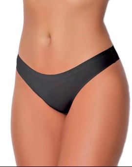 Calcinha Tanga Invisivel Preta Clássica