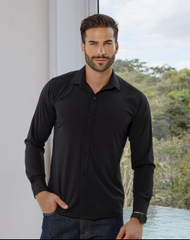 Camisa Social Preta Masculina