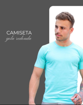 Camiseta Gola O Básica Masculina