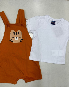 Conjunto para Recém Nascido Macacão e Blusa