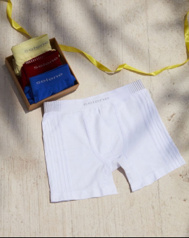 Cueca Box Branca em Poliamida