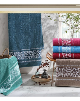 Toalha de Banho Luxo com Bordado