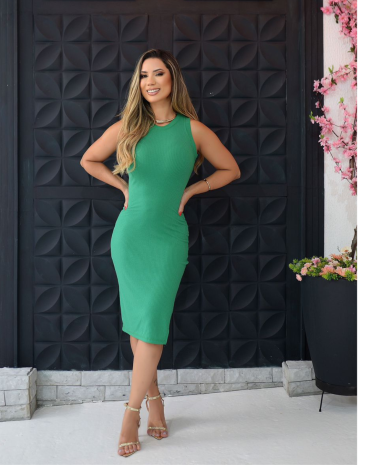 vestido-midi-tubinho-verde-basico-atacado-rua-44-goiania 