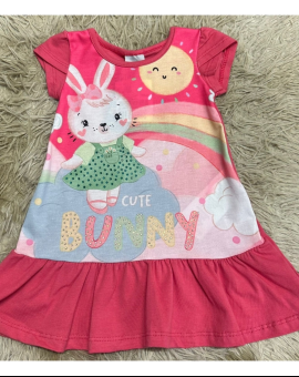Vestido Recém Nascido Menina de Coelhinho