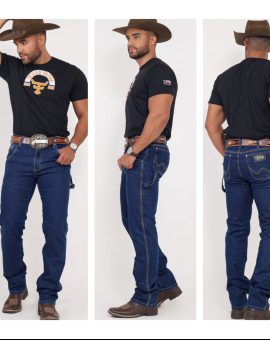 Calça Carpinteira Masculina Lavagem Escura
