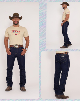 Calça Country Masculina Jeans com Lavagem Escura