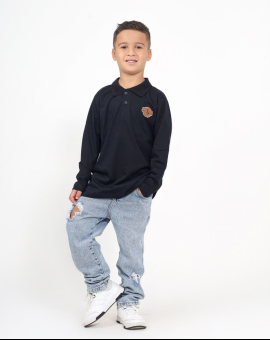 Camisa Infantil Polo Manga Longa Fio 30