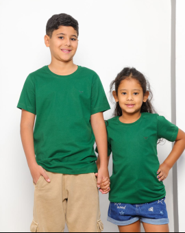 Camiseta Infantil Básica Gola O