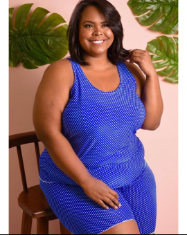 Conjunto Baby Doll Plus Size Short e Regata